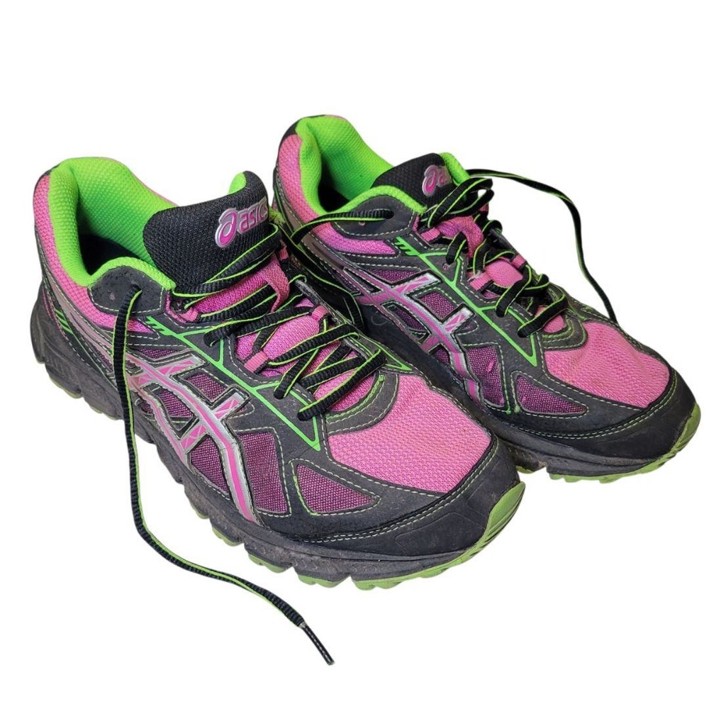 Asics Shoes‎ Basic Walking Athletic Pink Green Gel-Scram 2 Womens US Size 8.5